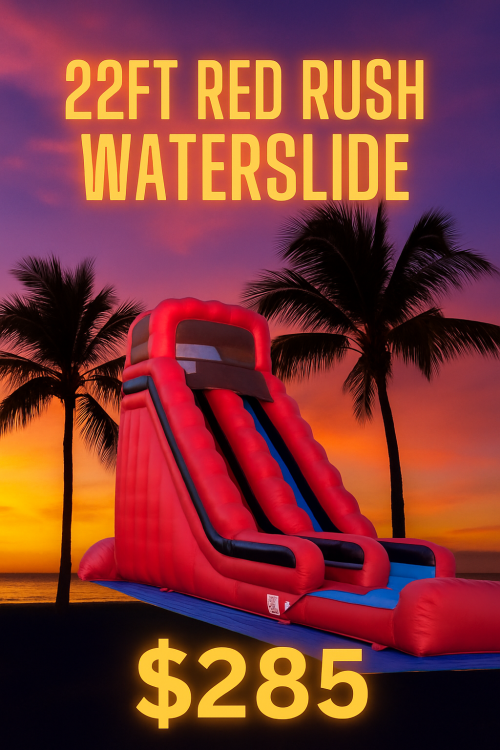 22ft Red Rush Waterslide