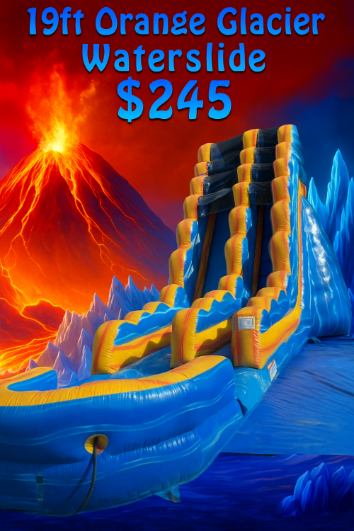 19ft Orange Glacier Waterslide